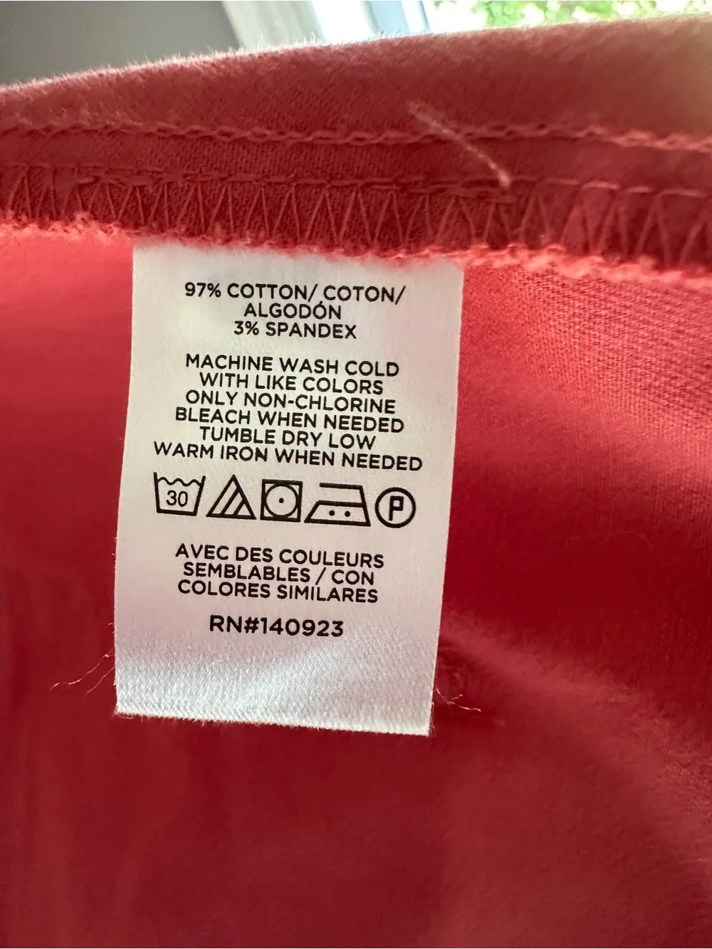LOFT Coral Double-Button A-Line Skirt